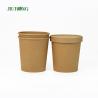 Buy cheap Salad Kraft Biodegradable Paper Bowl 8oz Eco Friendly PLA Lid from wholesalers