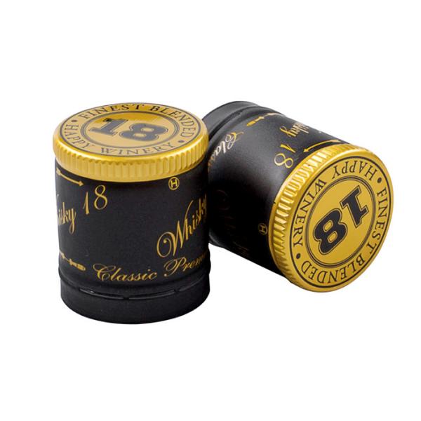 Buy cheap Aluminum Wine Vodka Liquor Whisky Bottle Caps 30mmx35mm Tamper Evidence from wholesalers
