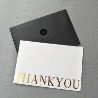 Buy cheap Custom Black Logo Foil Print Business Invitation Gift Greeting Card With product