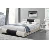 Buy cheap Minimalist Fashion Design Faux Leather Bed Black And White Pu Curve Bedstead from wholesalers