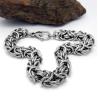 Buy cheap Men's and Women's Titanium Stainless Steel 8mm Byzantine Chain Bracelet (JCE367) from wholesalers