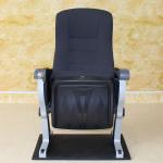 Black High Density Theatre Cinema Hall Chairs Adjustable Moistureproof