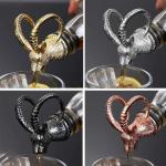 Custom Metal Wine Bottle Pourer Animal Shape Zinc Alloy Material