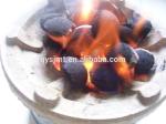 BBQ 3t/H 7.5kw 360mm Roller Charcoal Press Machine
