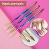 Buy cheap Gradient Handle Acrylic Nail Brush 3D Liner Drawing Nylon Soft Set Hair from wholesalers