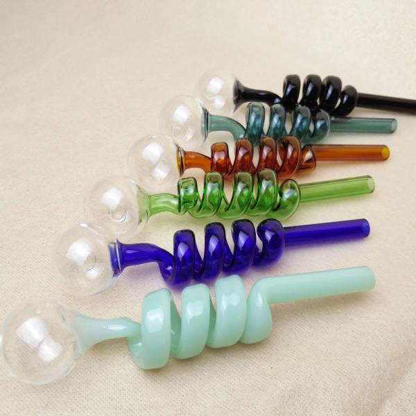 Buy cheap Adult Helix Colorful Glass Smoking Pipe 5.5 Inches Hand Blown Technology from wholesalers