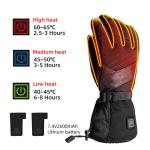 Lithium Rechargeable Fishing Heated Winter Gloves 7.4V Battery Powered Electric