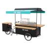 Buy cheap Europe Style Scooter Food Cart High Carbon Steel Frame With Wooden Box from wholesalers