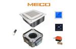 Two Pipe Round Flow 8 Way Ceiling Mounted Chilled Water Fan Coil Unit 200CFM 0