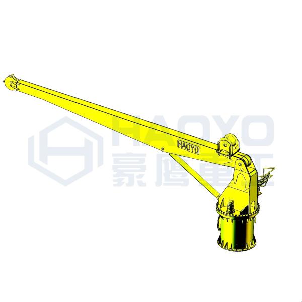 Buy cheap 3ton 5m Stiff Fixed Boom Marine Crane Marine Ship Deck Crane from wholesalers
