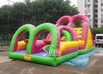 Buy cheap Outdoor Colorful Kids Inflatable Interactive Game With Big Double Slide from wholesalers