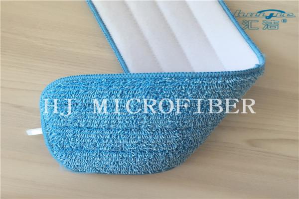 Buy cheap Blue Color Microfiber Stripe Twisted Pile Fabric Mop Heads Mop Replacement Pads from wholesalers