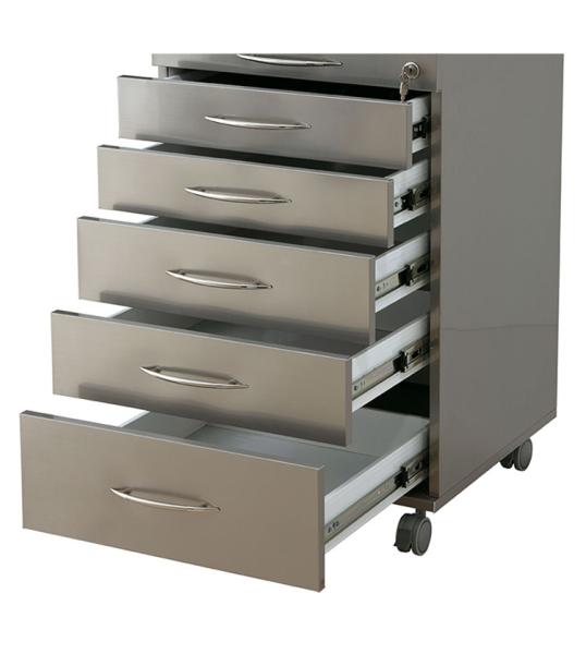 Buy cheap Dental Equipment Mobile Steel Storage Dental Cabinet With 5Drawers from wholesalers