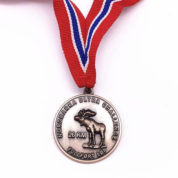 Buy cheap 60mm Size Custom Logo Medals , Zinc Alloy Plating Antique Gold Medal from wholesalers