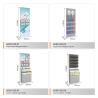 Buy cheap Cosmetic Gray Wooden Display Rack with Big Light Box Store Furniture for Skincare Store Interior Design from wholesalers