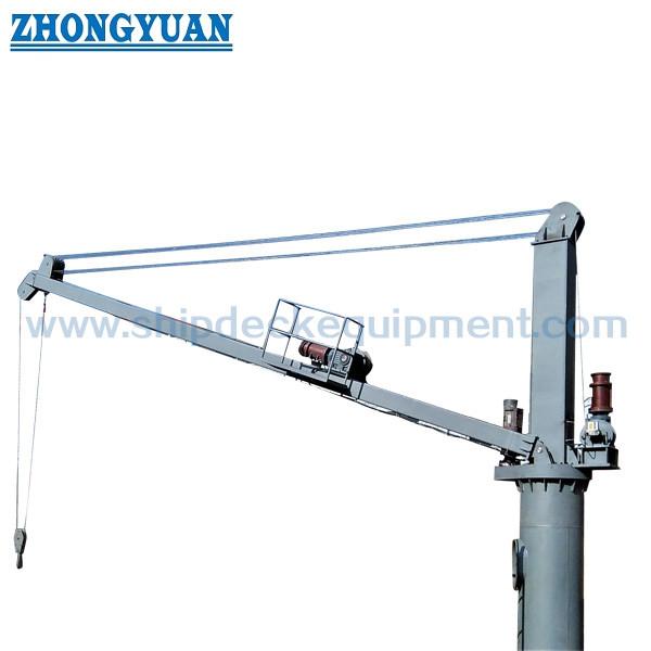 Buy cheap 3T 5m Electric Fixed Boom Slewing Crane With Tower Ship Deck Equipment from wholesalers