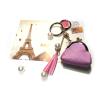 Buy cheap OEM Purple Coin Purse Handmade Leather Keychain With Engraved Logo from wholesalers