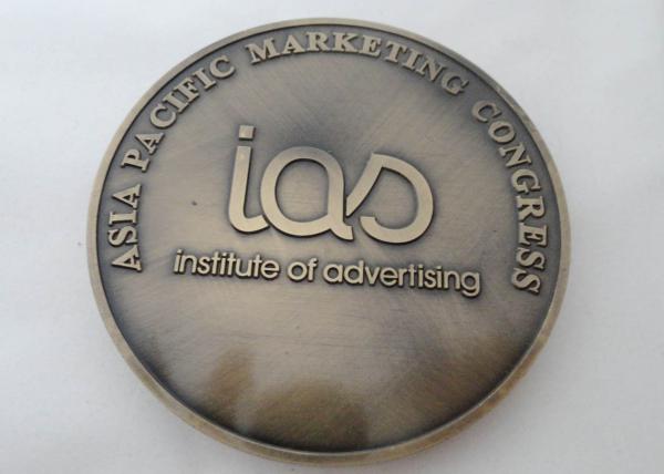 Promotional Gift Antique Gold ASIA Pacific Marketing Big Badge for Souvenir Date