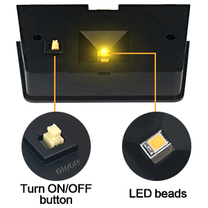 solar fence light