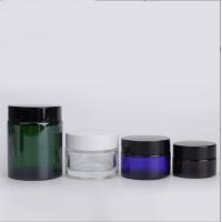 Buy cheap 5g 10g 15g 20g 30g 50g 100g Black Clear Amber Purple Glass Cream Jar With product