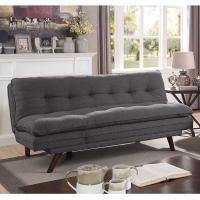 Buy cheap Tufted Sofa futon, Gray Linen Fabric product