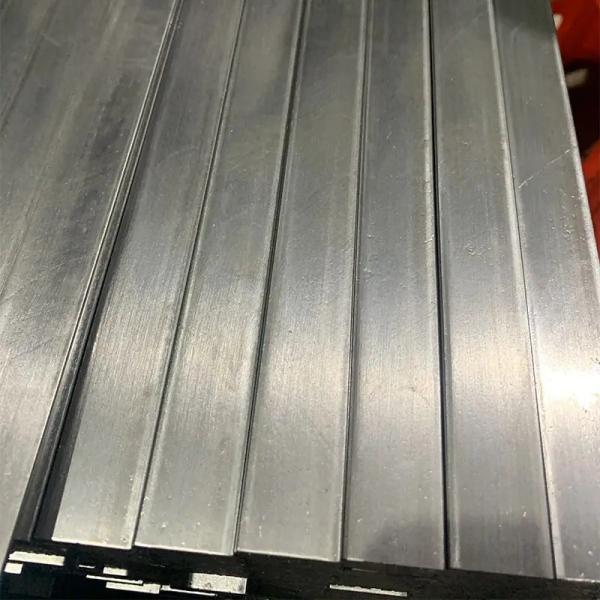 AISI 5052 Brushed Aluminium Flat Bar 0.3mm Customized Length Silver Color ISO