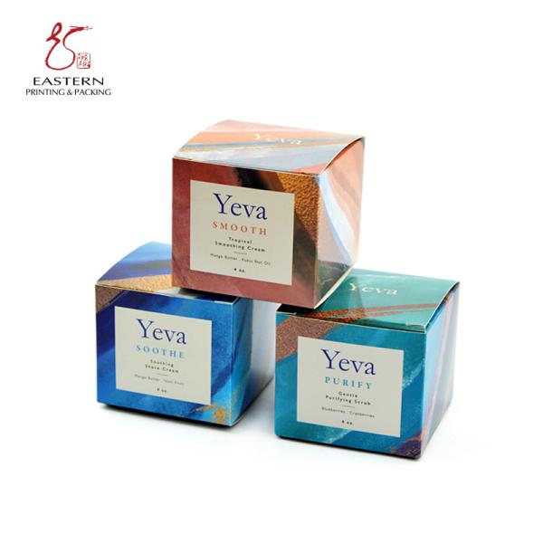 Buy cheap 7cm Width CMYK Color Cosmetic Packaging Paper Box , Face Cream Packaging Box from wholesalers