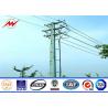 Buy cheap 30KM 69kv Galvanized Steel Pole With Bitumen For Transmission Line from wholesalers