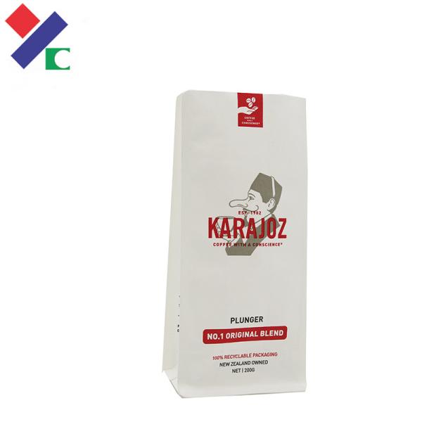 Buy cheap Eco Friendly Coffee Packaging Bags Stand Up Compostable Pouch With Valve 2lb 5lb from wholesalers