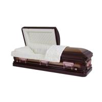 Buy cheap Almond Velvet Interior Stainless Steel Casket MC08 18 Gauge For Funeral Products product