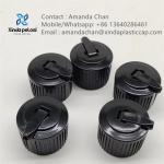 Plastic PP Black Flip Top Screw Turret Flip Top Pour Spout Lid On Sale For