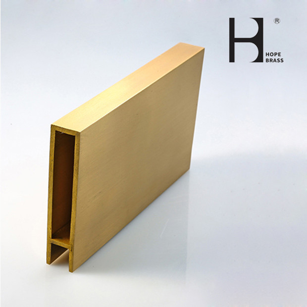 Etch-proof Customized Copper Alloy Casement Window And Door Profile Brass Extrusion Profiles for door and window ODM