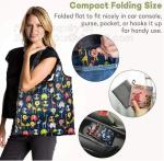 ECO Friendly nylon grocery shopping bag, tote bag shape with chic pattern,fold