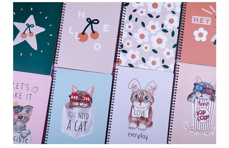 A5 A6 A7 B5 Customized Printing Cover Journal B5 Spiral Hardcover Agenda Note book planner