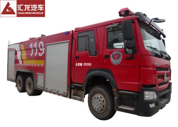 Buy cheap Foam Large Fire Truck Howo 276kw Max Power 6x4 Driving Type 9 Forward Gear from wholesalers