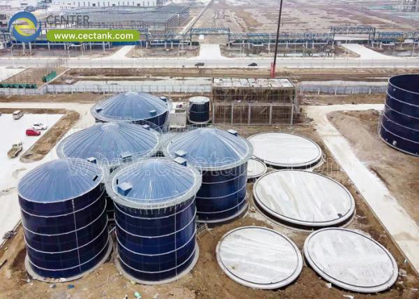 Factory Coated Glass Lined Steel Wastewater Tanks with 30-Year Service Life: The