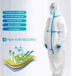 Microporous Waterproof 200cm Disposable Medical Protective Clothing