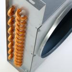 Flat Chilled Water Coils Copper Tube Condenser Heat Exchanger For AC