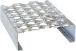 Slip Resistant Punching Plate Grating , Aluminum Perforated Metal Walkway Grip