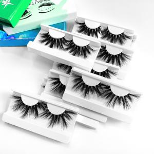 Buy cheap Private Label 25mm Mink Eyelash Fluffy , 6d Mink Individual Lashes from wholesalers