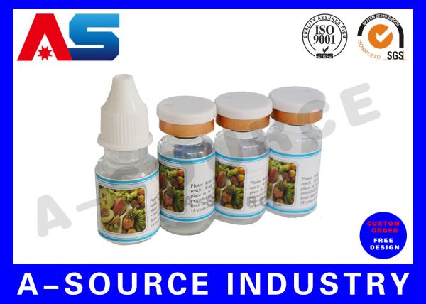 Custom Waterproof e Liquid Bottle Labels , Hologram e Juice Bottle stickers