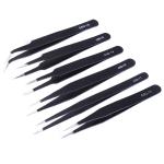 110mm Black Electronics Phone Repair Anti Static Esd Safe Tweezers