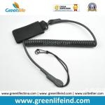 Heavy Duty Rubber Covered Wire Coiled Lanyard for Protecting Pistol