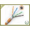 Buy cheap High Frequency Network Fiber Cable 250MHz Orange Color With Pure Copper Material from wholesalers