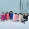 Buy cheap Stylish 360ml Personalized Insulated Beer Can Holder Double Wall Stainless Steel Vacuum Cup With 2 Lids 4 In 1 Design Food Grade Eco Friendly from wholesalers