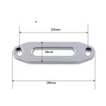 Off Road 4WD 2 Way Winch Rope Fairlead 8000 Lbs 630g Synthetic Cable