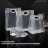 Buy cheap Plastic Tote Bags, Shopping Bags Gift Packaging Bags, PP Environmental Protection Frosted Transparent Bags Custom LOGO from wholesalers