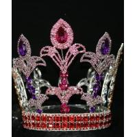 Buy cheap Classic round pageant crowns and tiaras fully round crowns pageant supplier product