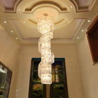 Buy cheap Luxury crystal chandelier duplex building hollow living room lamp large product