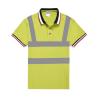 Buy cheap Reflective Safety Hi Vis Polo Shirt OEM breathable quick dry short sleeve work wear reflective tape printed from wholesalers